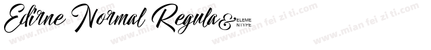 Edirne Normal Regula字体转换